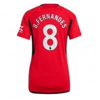 Manchester United Bruno Fernandes #8 Domáci Ženy futbalový dres 2023-24 Krátky Rukáv
